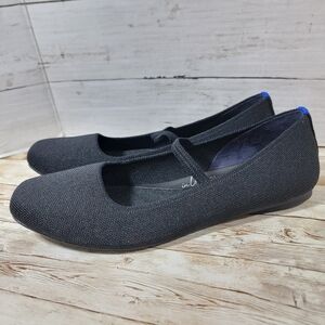 Rothy's The Max Square Toe Mary Jane In black US W 10